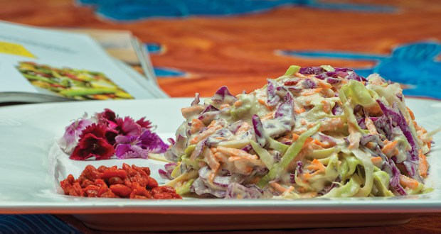 Cabbage And Gogi Berry Healthy Coleslaw 