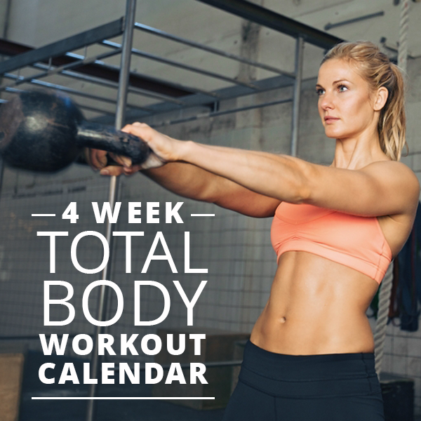 4-Week Total Body Workout Calendar