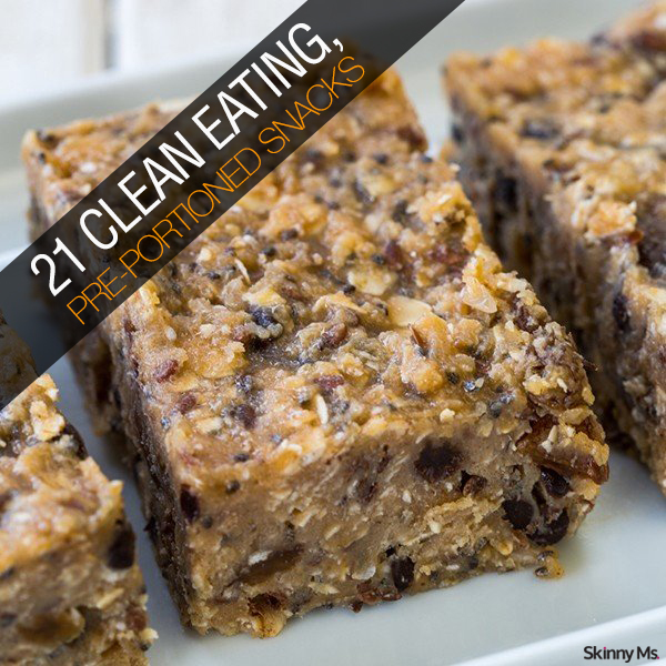 21 Clean Eating, Pre-Portioned Snacks